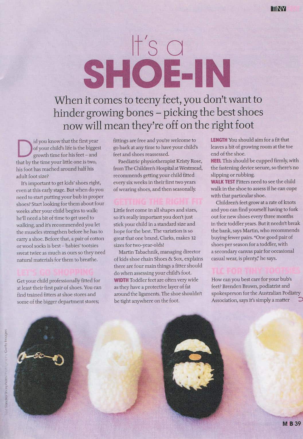 Shoe-in Part A