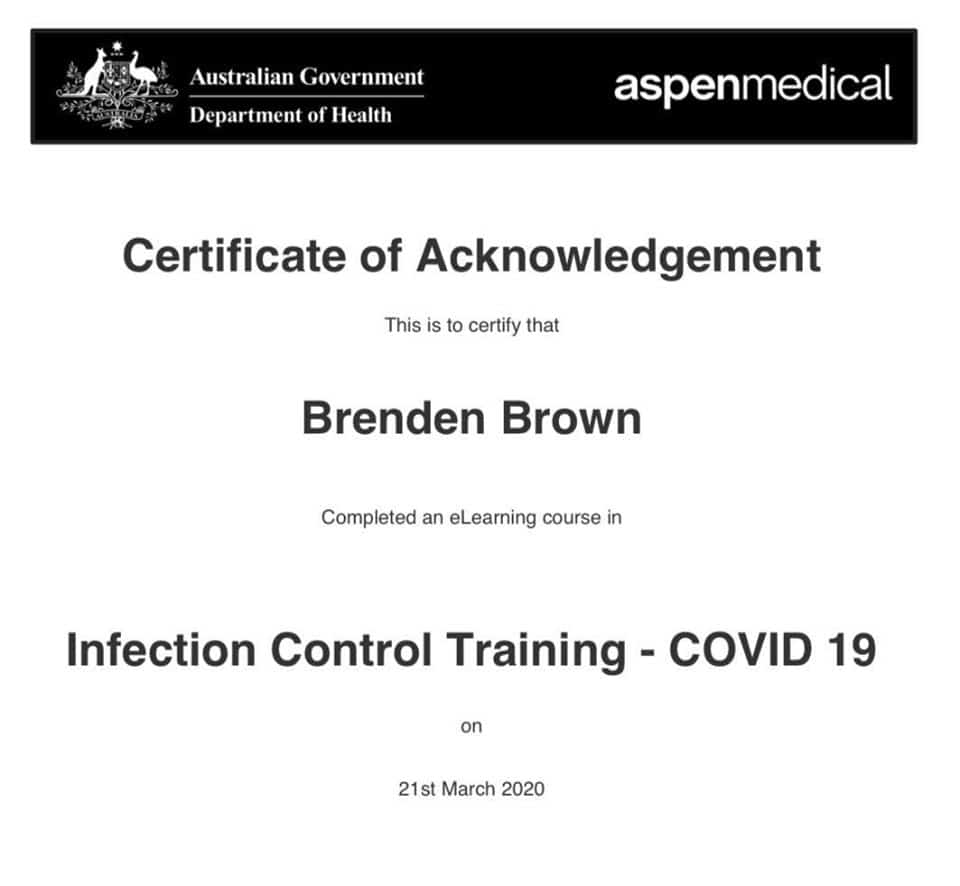 COVID Training Brenden Brown COVID-Training-Brenden-Brown